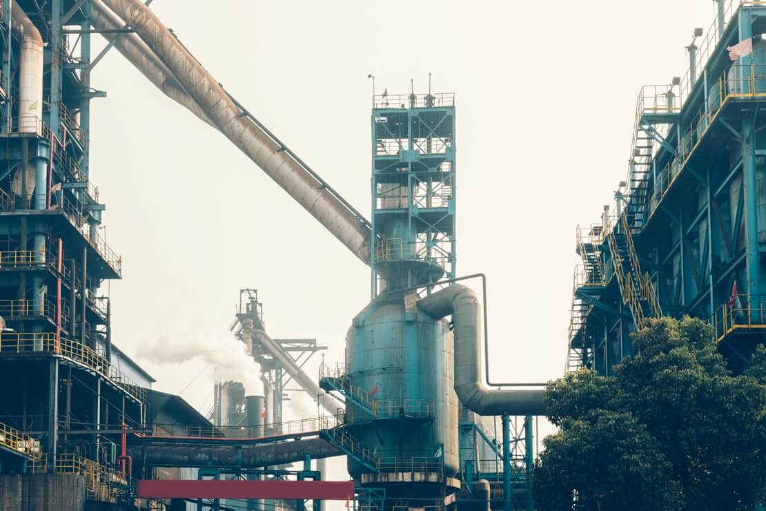 Steel factory in China